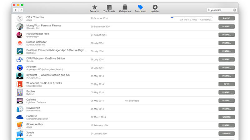 Mac os versions list by year