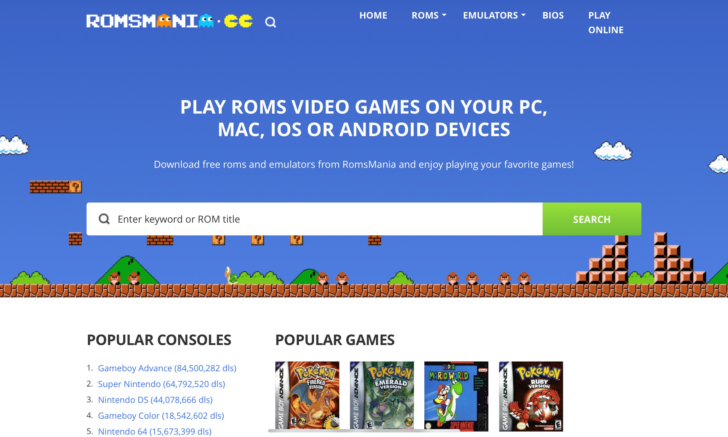 Project 64 roms download free games