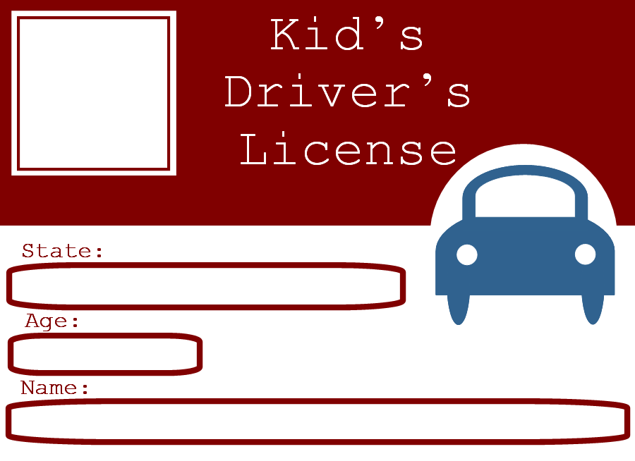 Driver License Template Free